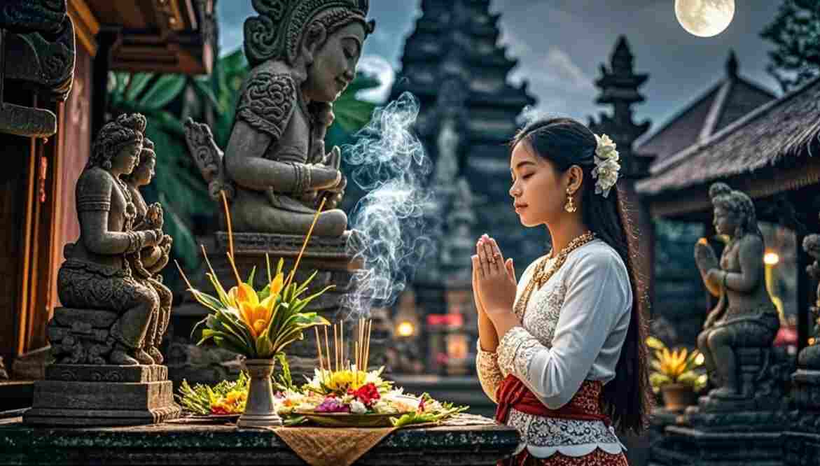 Ritual Pembersihan Diri pada Hari Raya Purnama bagi Umat Hindu di Bali